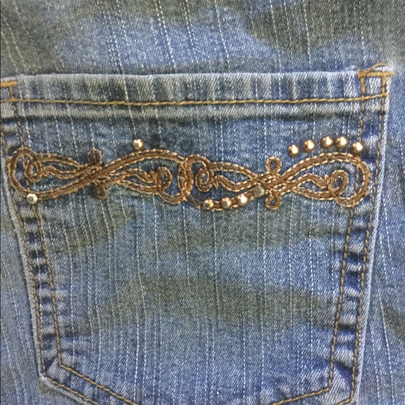 COS medium Wash Boho Hippie Embellished Jeans - Picture 6 of 8